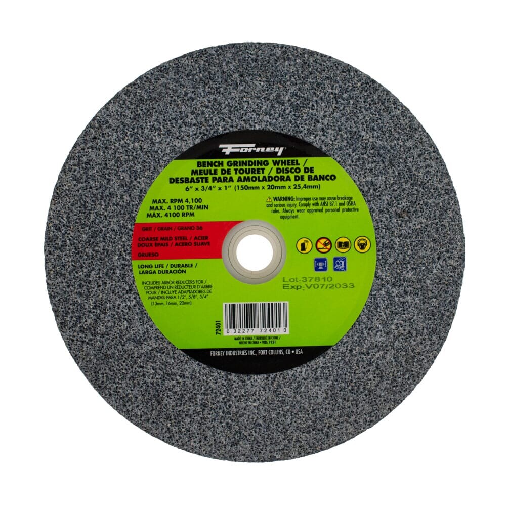 72401 Bench Grinding Wheel, 6 in x